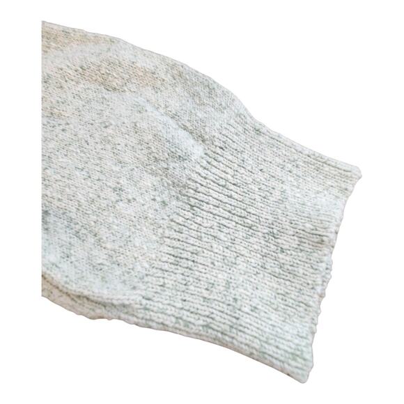 Pure J JIll cotton cardigan green cream knit open front sz small petite - Picture 8 of 14